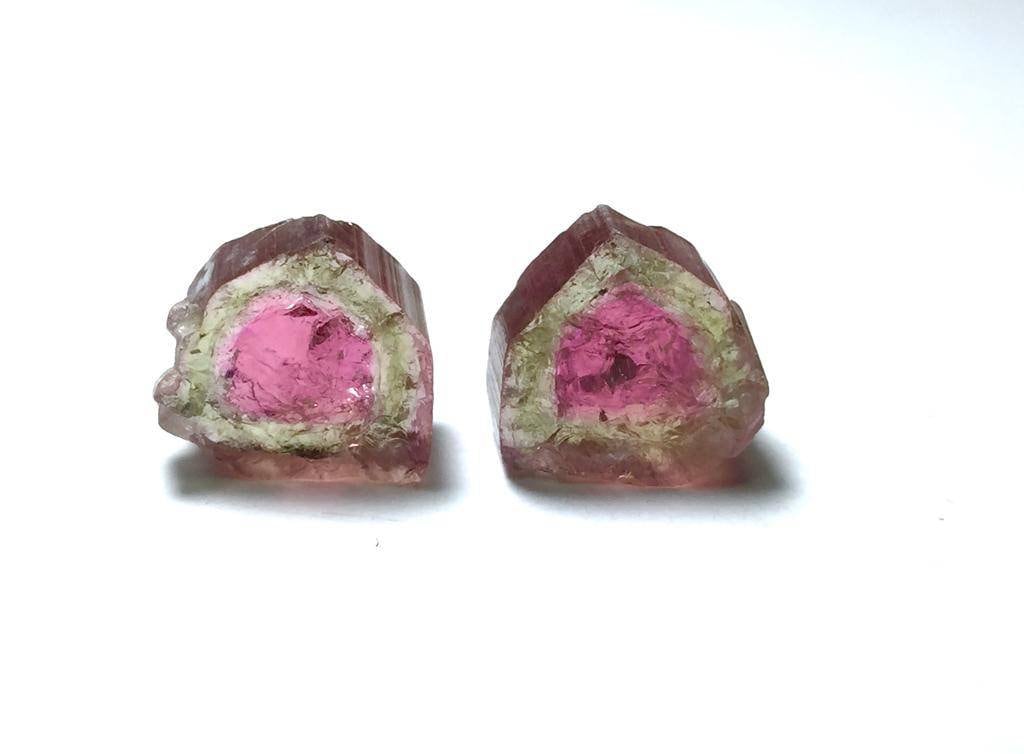 Watermelon Tourmaline Slices