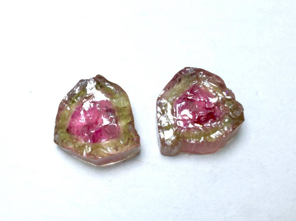 Watermelon Tourmaline Slices