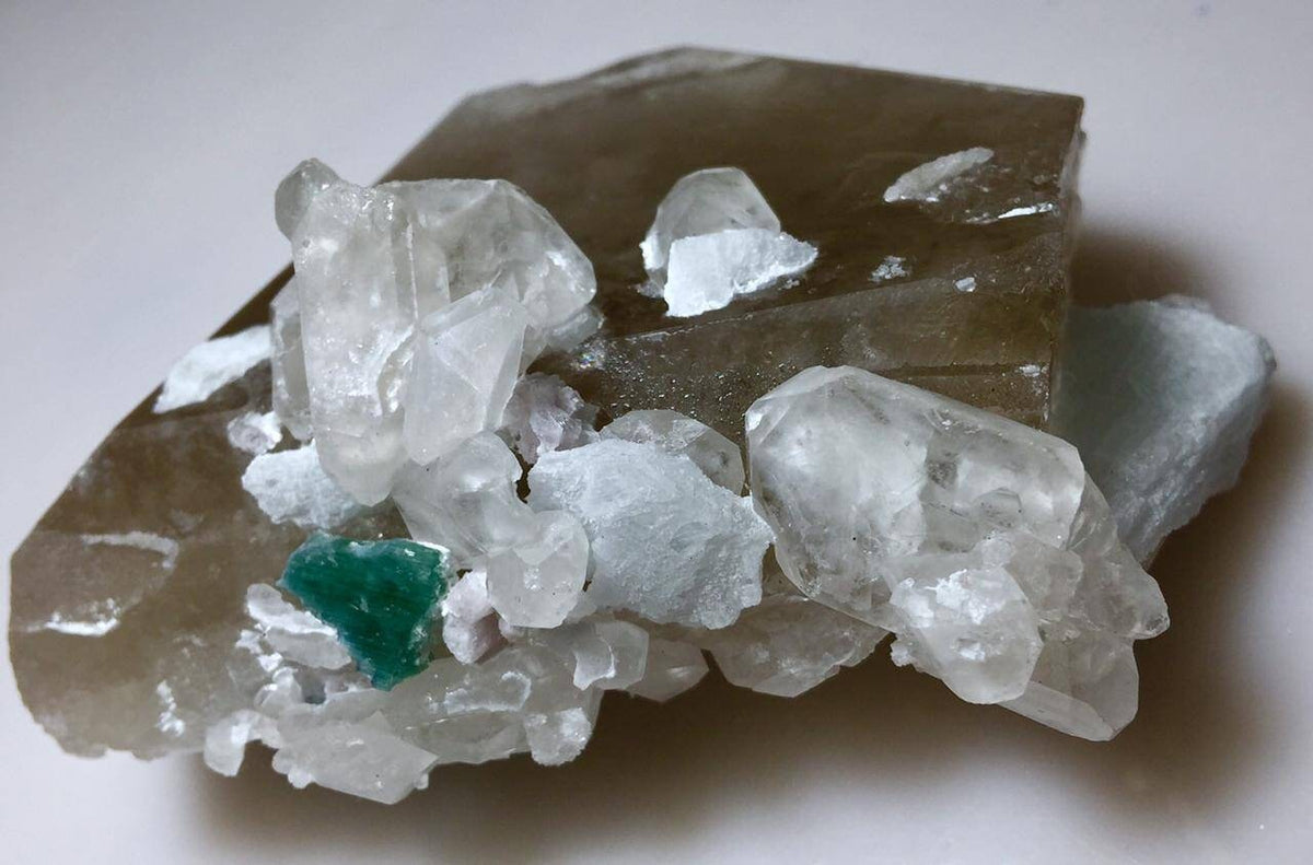 Tourmaline in Smokey Quartz