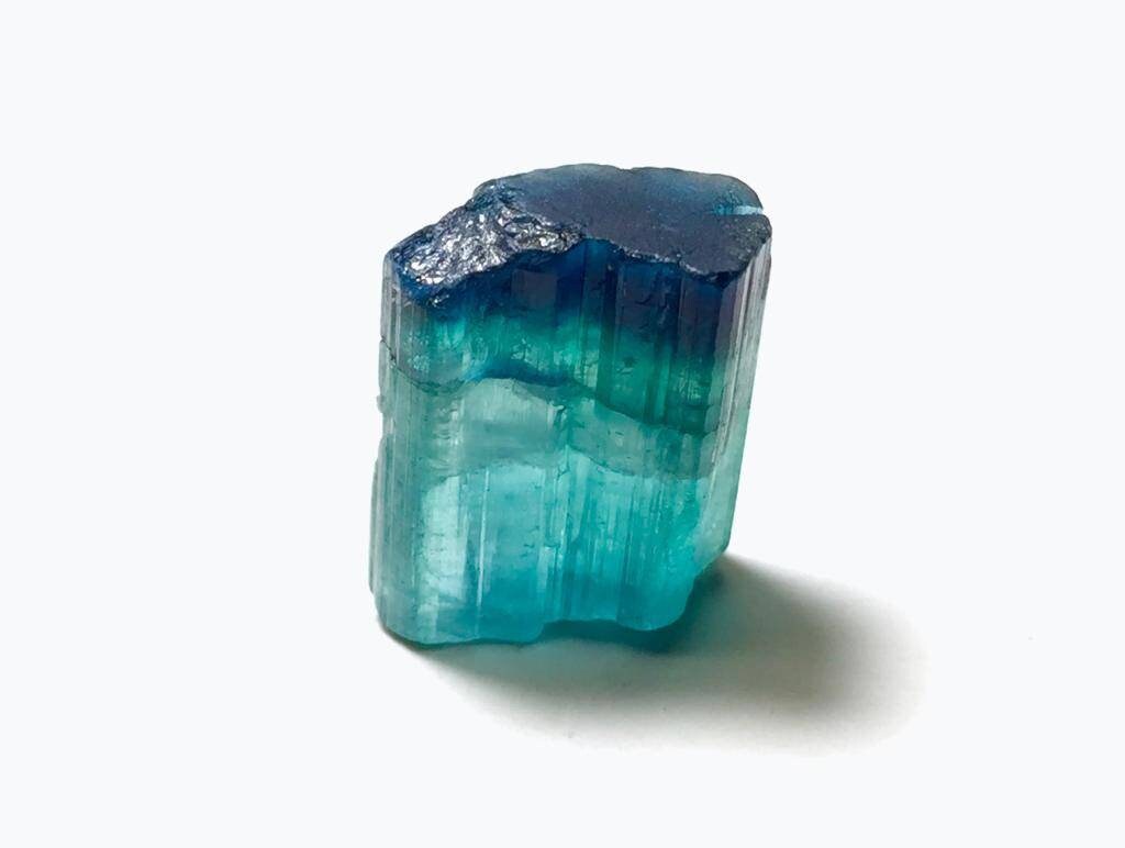 Blue Cap Bi Colour Tourmaline Crystal
