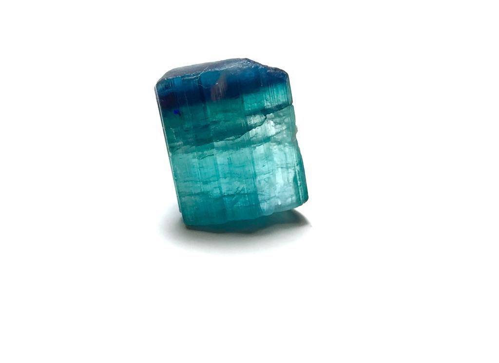 Blue Cap Bi Colour Tourmaline Crystal