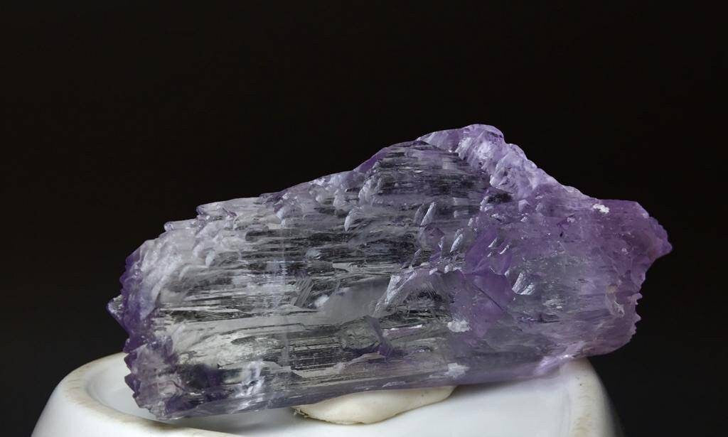 Etched kunzite Crystal