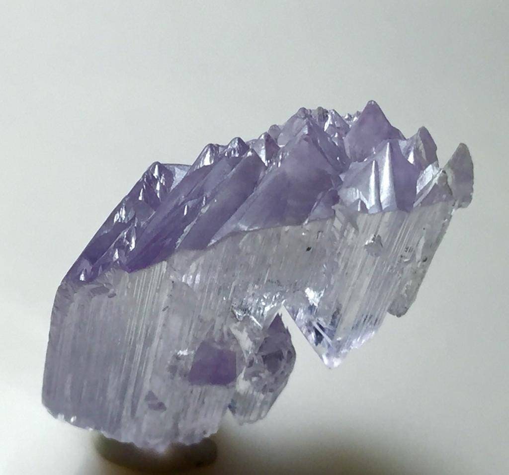 Etched kunzite Crystal