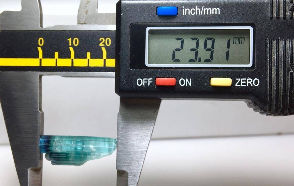 Blue Cap Terminated Tourmaline Crystal