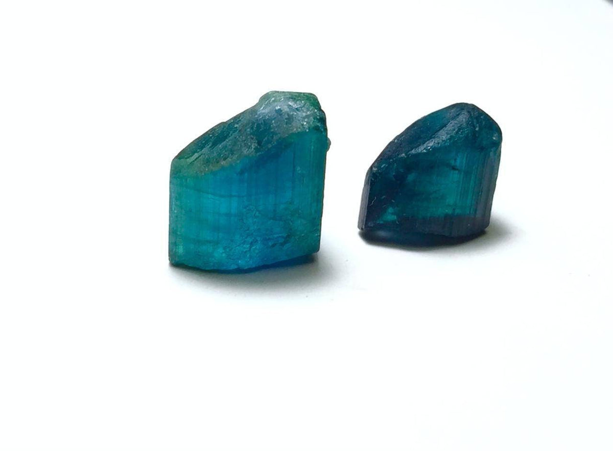 Sea Blue Tourmaline Crystals