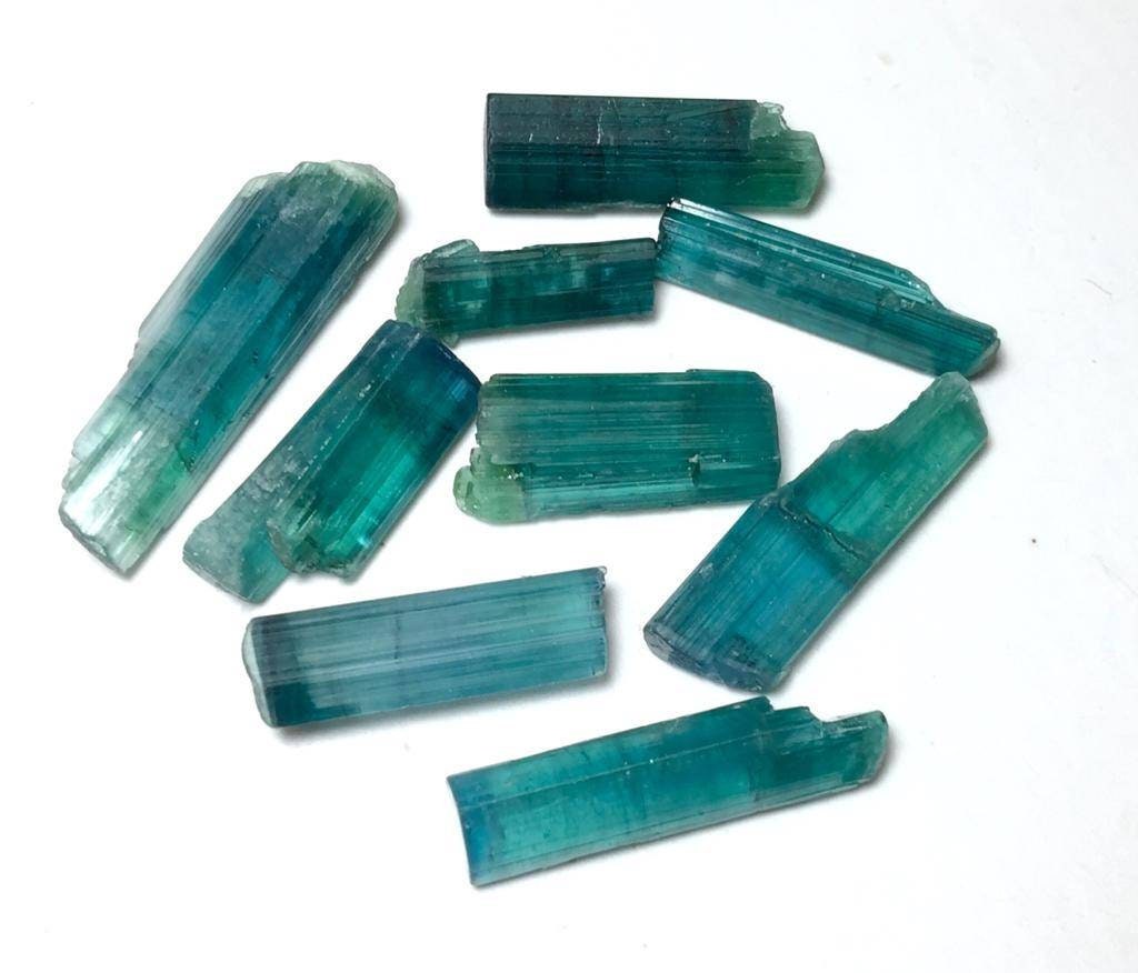 Sea Blue Tourmaline Crystals