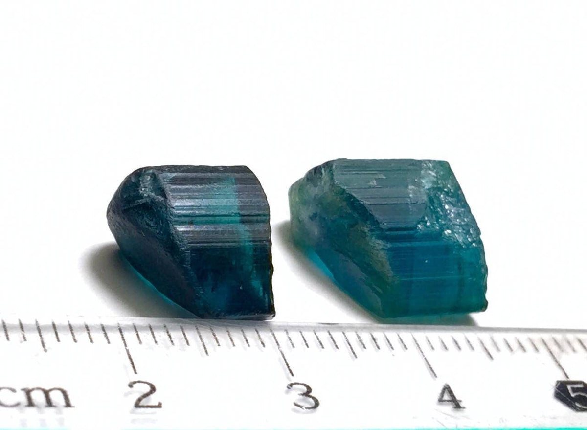 Sea Blue Tourmaline Crystals