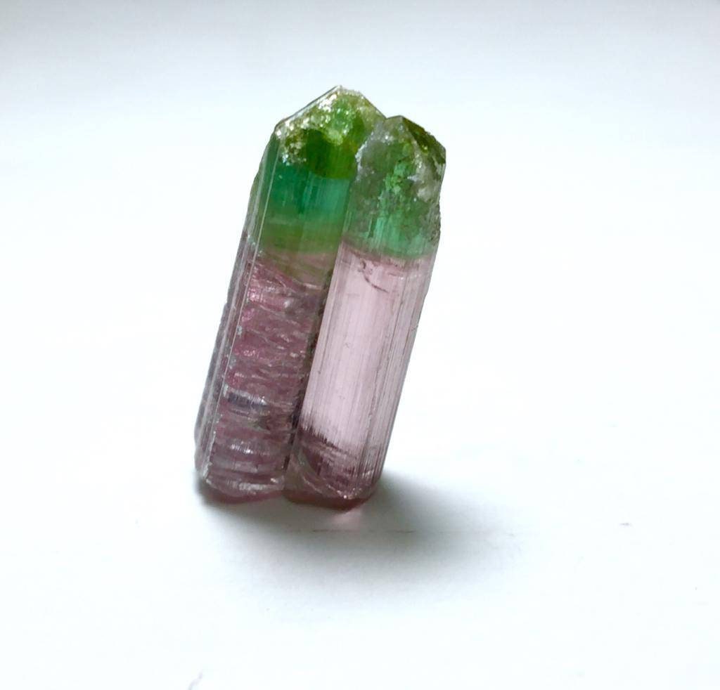Bi Color Terminated Tourmaline Crystals