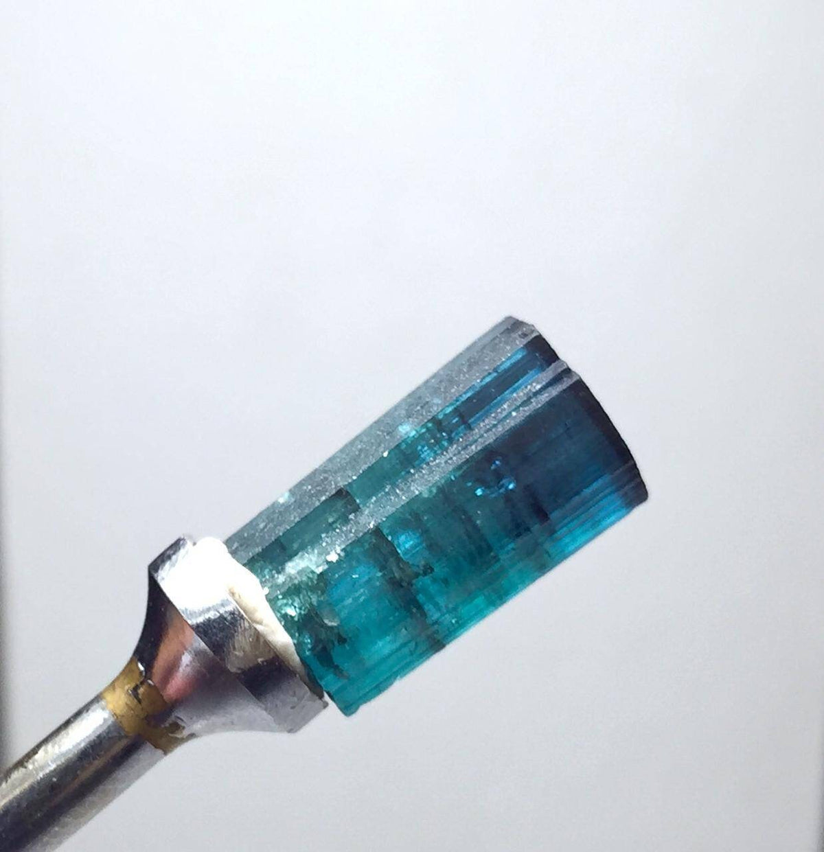Blue Cap Tourmaline Crystal