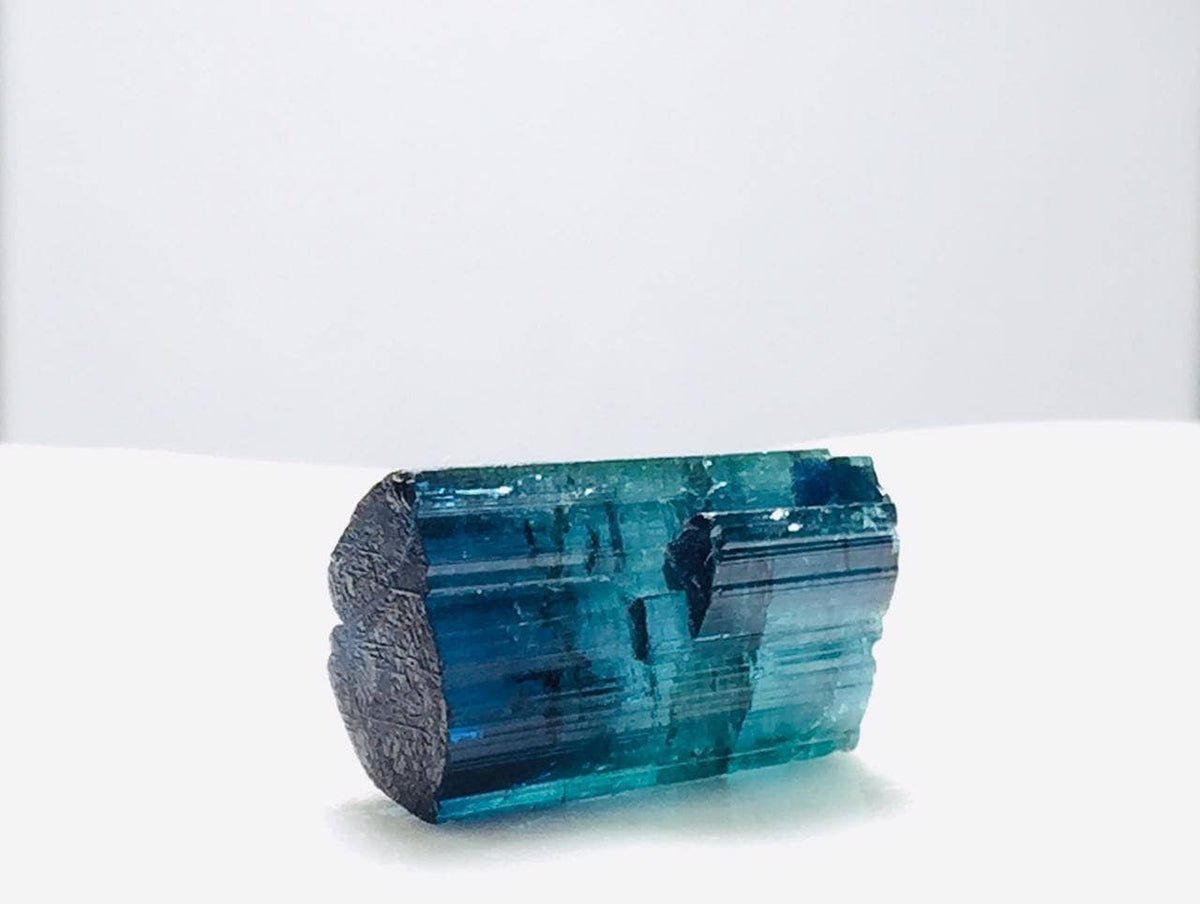 Blue Cap Tourmaline Crystal