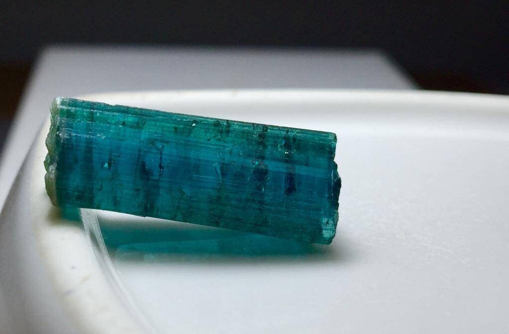 Deep Ink Blue Tourmaline Crystal