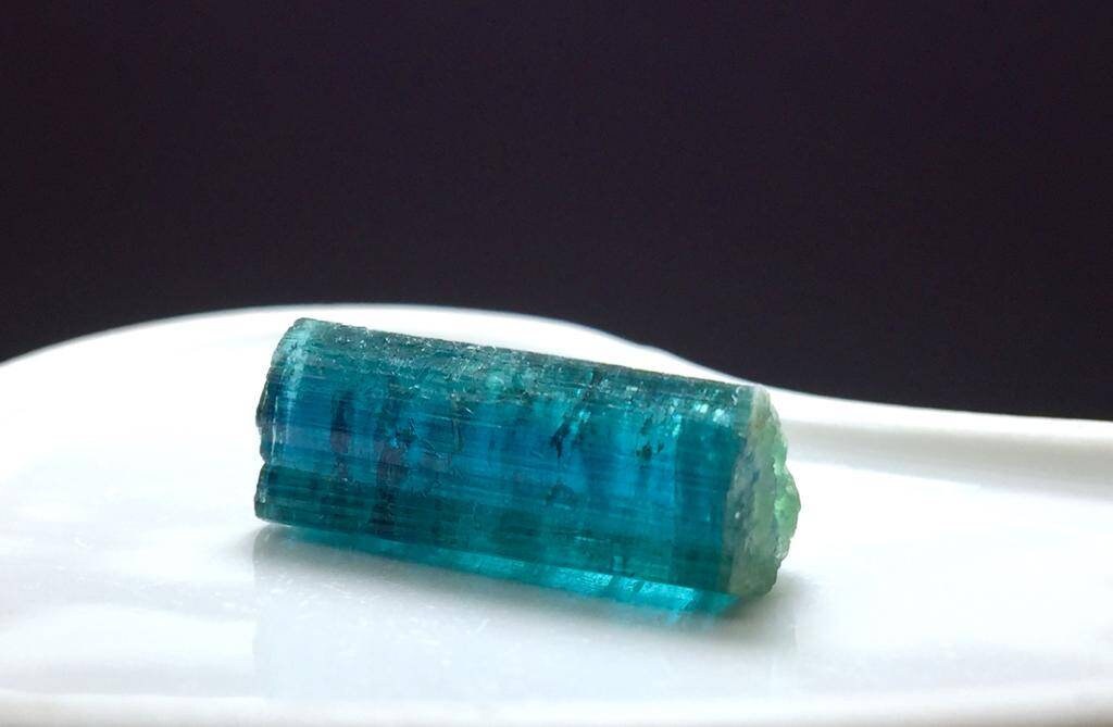 Deep Ink Blue Tourmaline Crystal