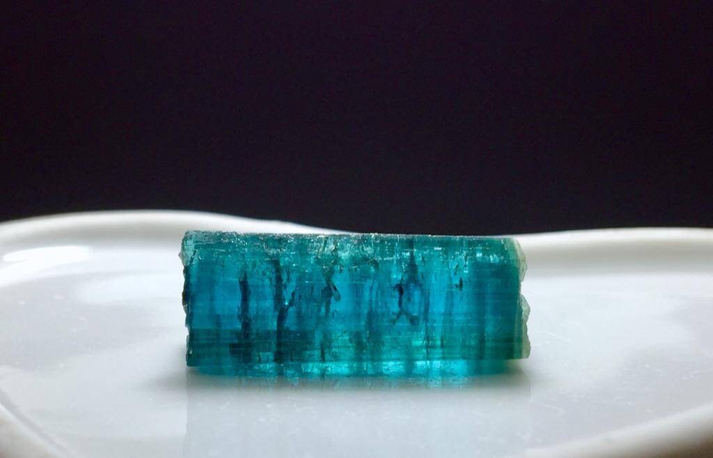 Deep Ink Blue Tourmaline Crystal