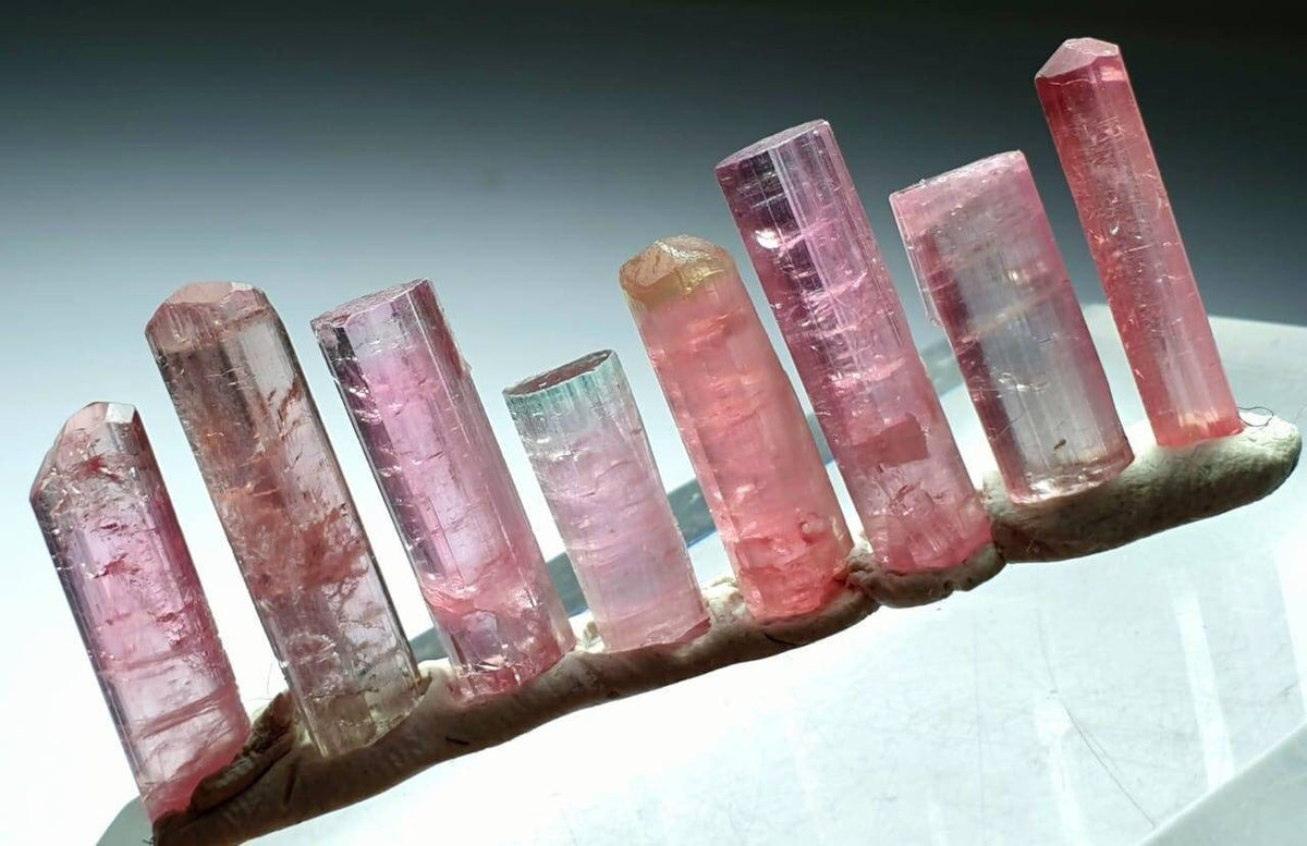 Pink Color Tourmaline Crystals lot