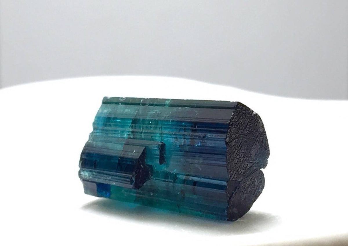 Blue Cap Tourmaline Crystal