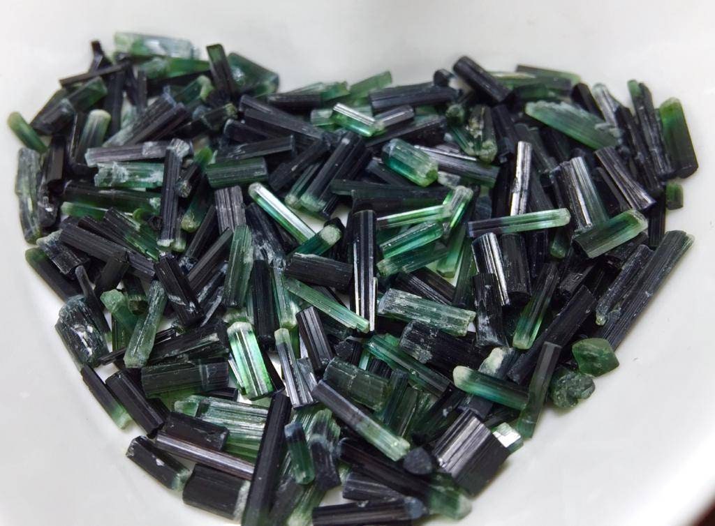 Jewellery Size Tourmaline Crystals lot