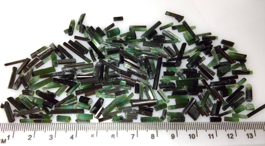 Jewellery Size Tourmaline Crystals lot