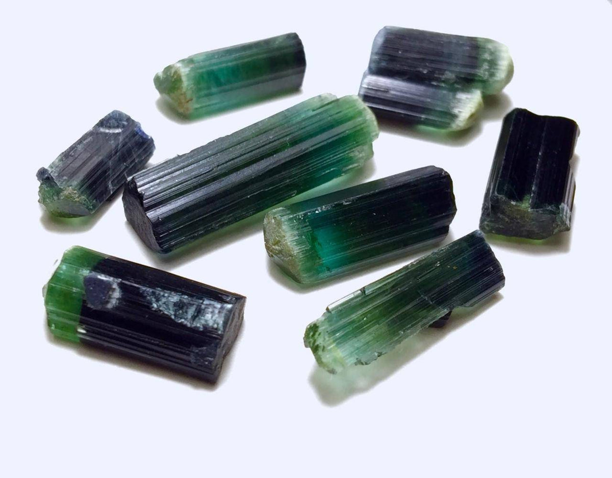 Bi Color Tourmaline Crystals lot