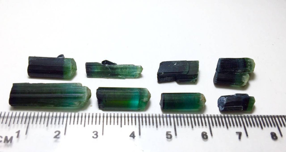 Bi Color Tourmaline Crystals lot