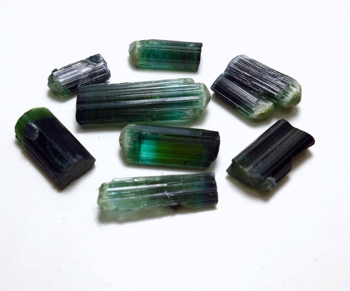Bi Color Tourmaline Crystals lot