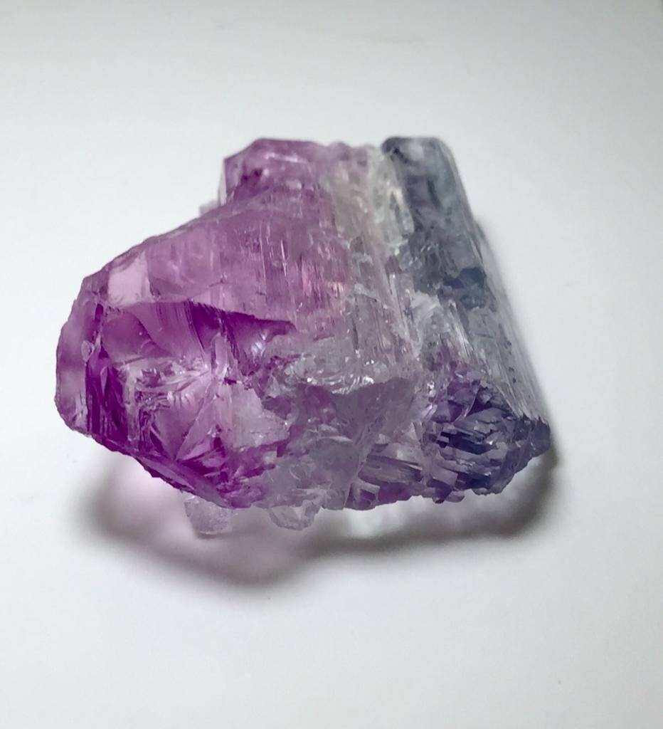 Pink Bi Color Kunzite Crystal