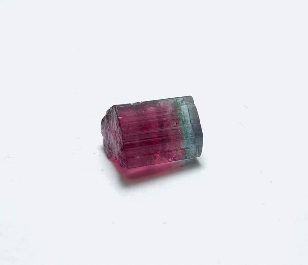 Blue Cap Watermelon Tourmaline Crystal