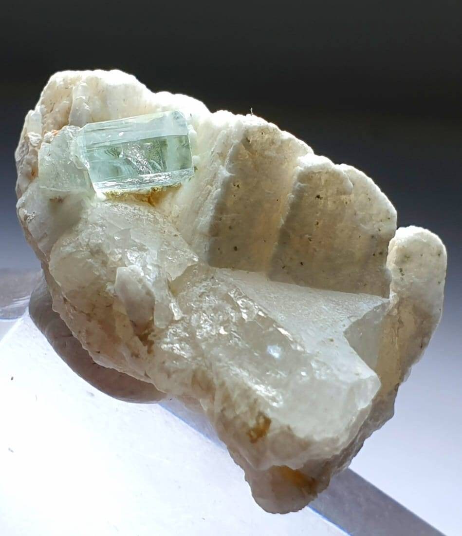 Natural Aquamarine Specimen: 108 Carat Nagar Mine Pakistan