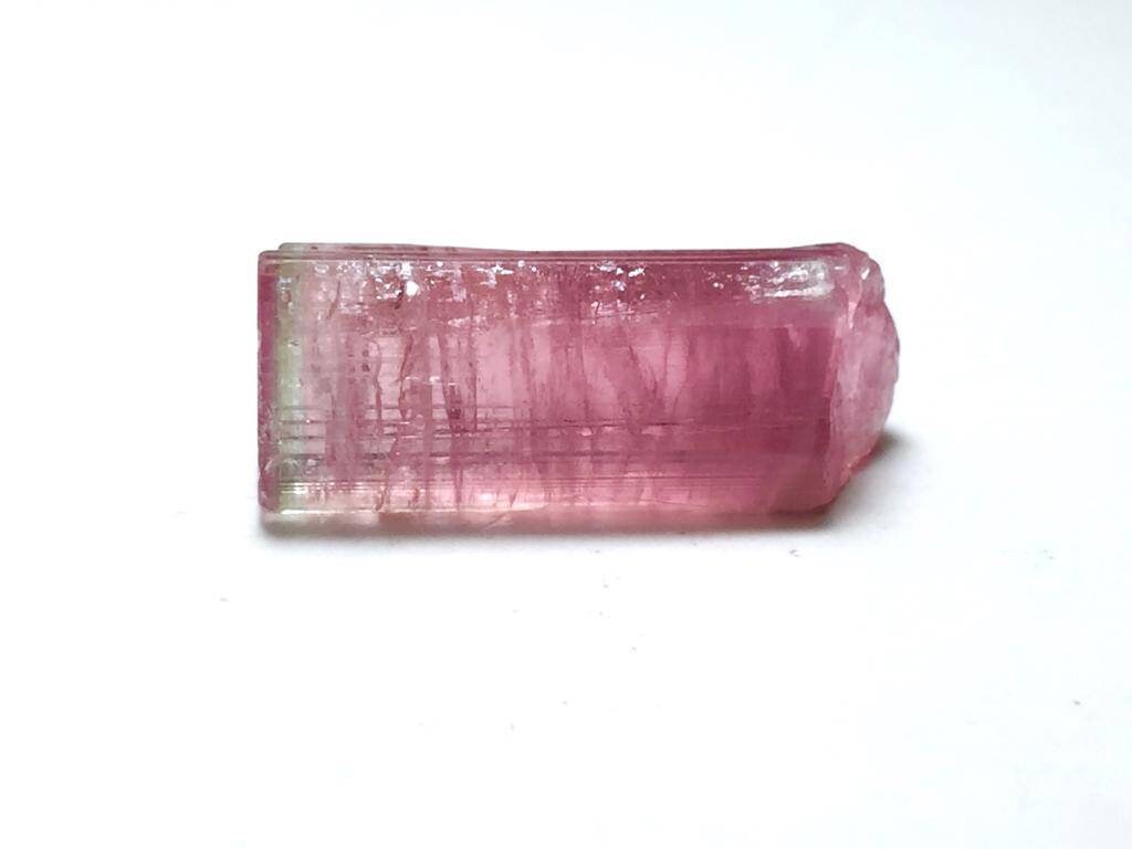Bubble Pink Bi Color Tourmaline Crystal
