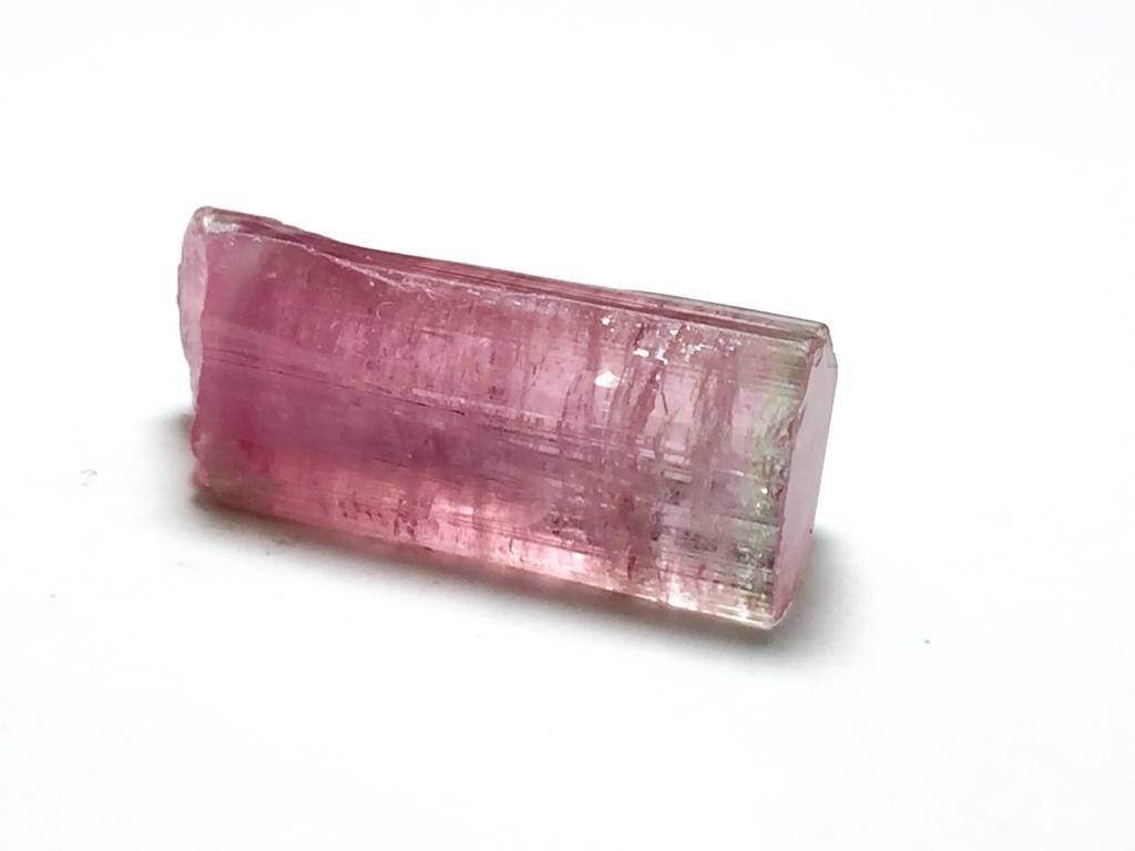 Bubble Pink Bi Color Tourmaline Crystal