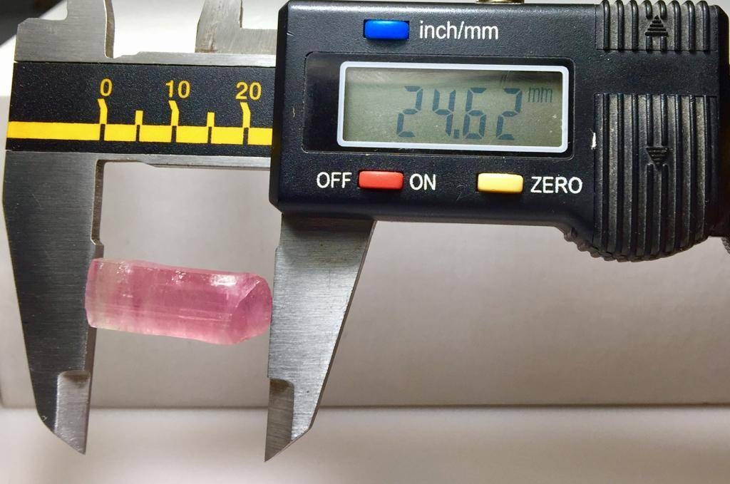 Bubble Pink Bi Color Tourmaline Crystal