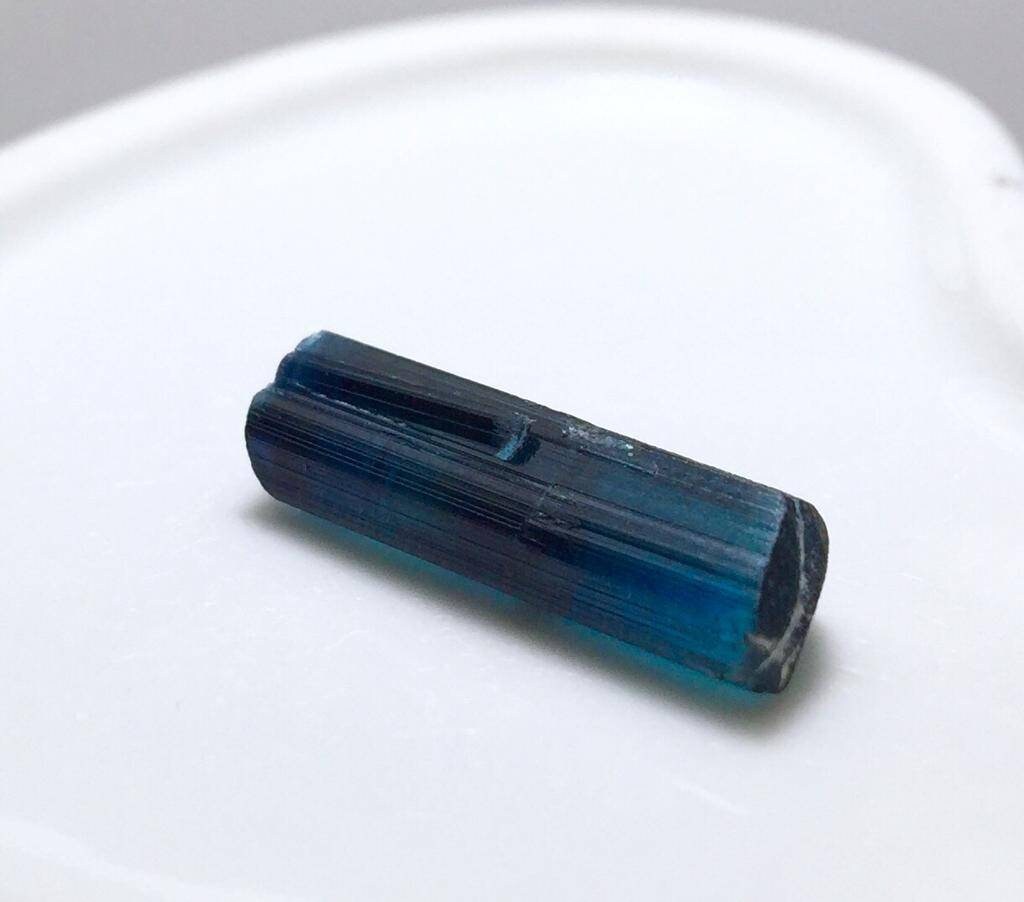 Ink Blue Terminated Tourmaline Crystal