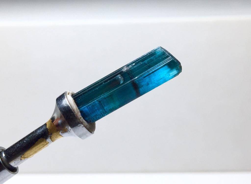 Ink Blue Terminated Tourmaline Crystal