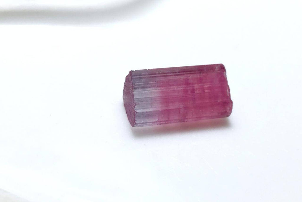 Purple Cap Bi Color Terminated Tourmaline Crystal