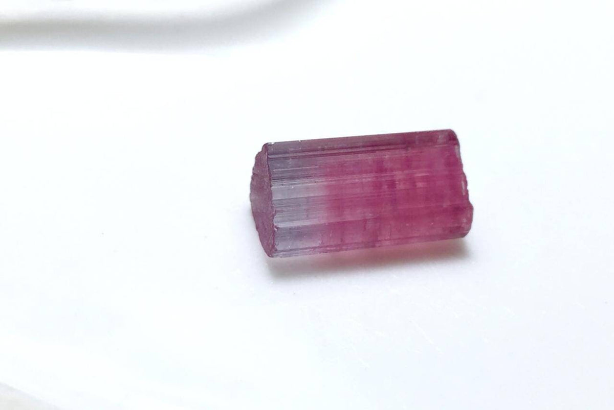 Purple Cap Bi Color Terminated Tourmaline Crystal