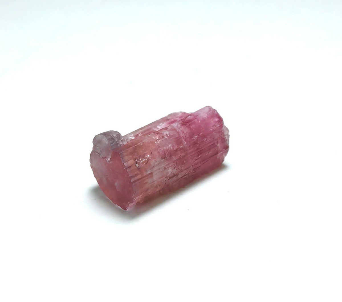 Pink Etched Tourmaline Crystal