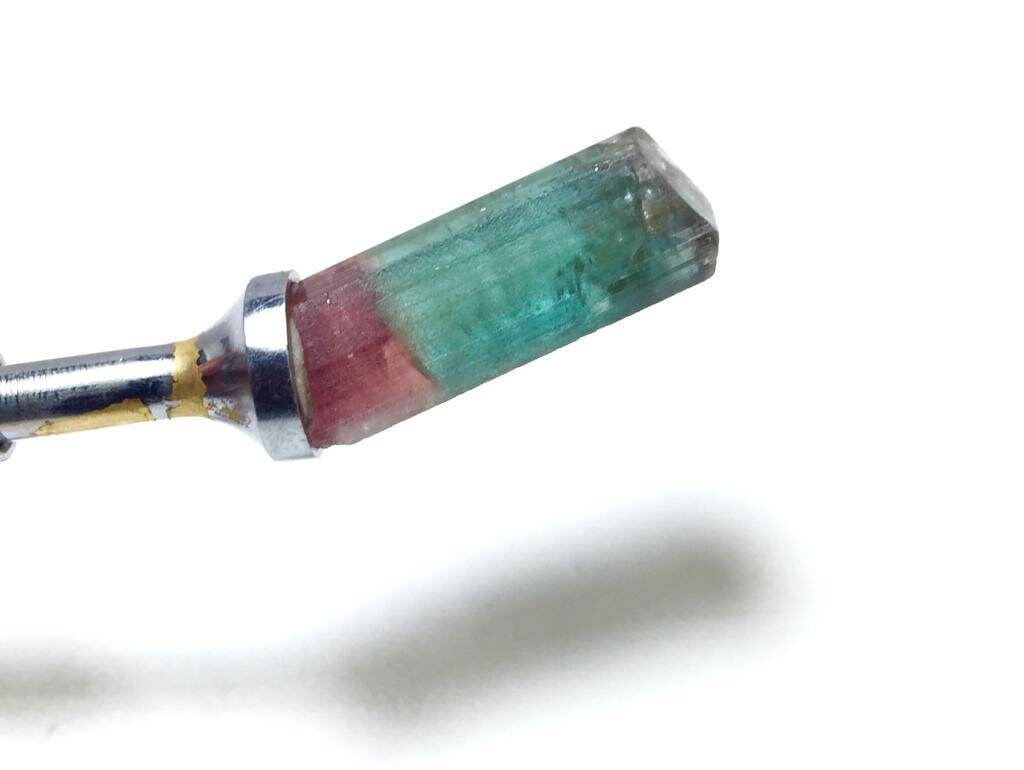 Bi Color Terminated Tourmaline Crystal