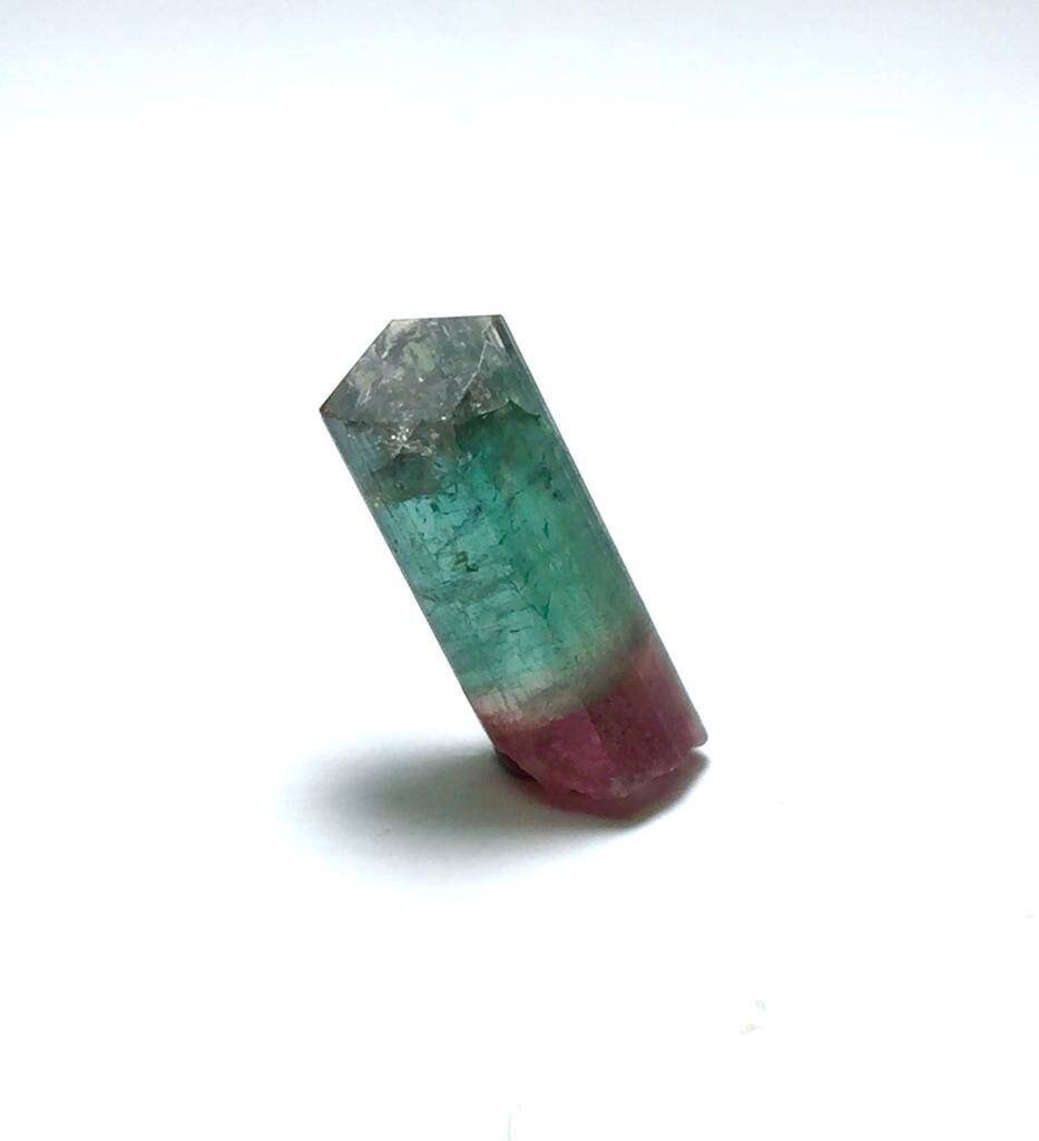 Bi Color Terminated Tourmaline Crystal