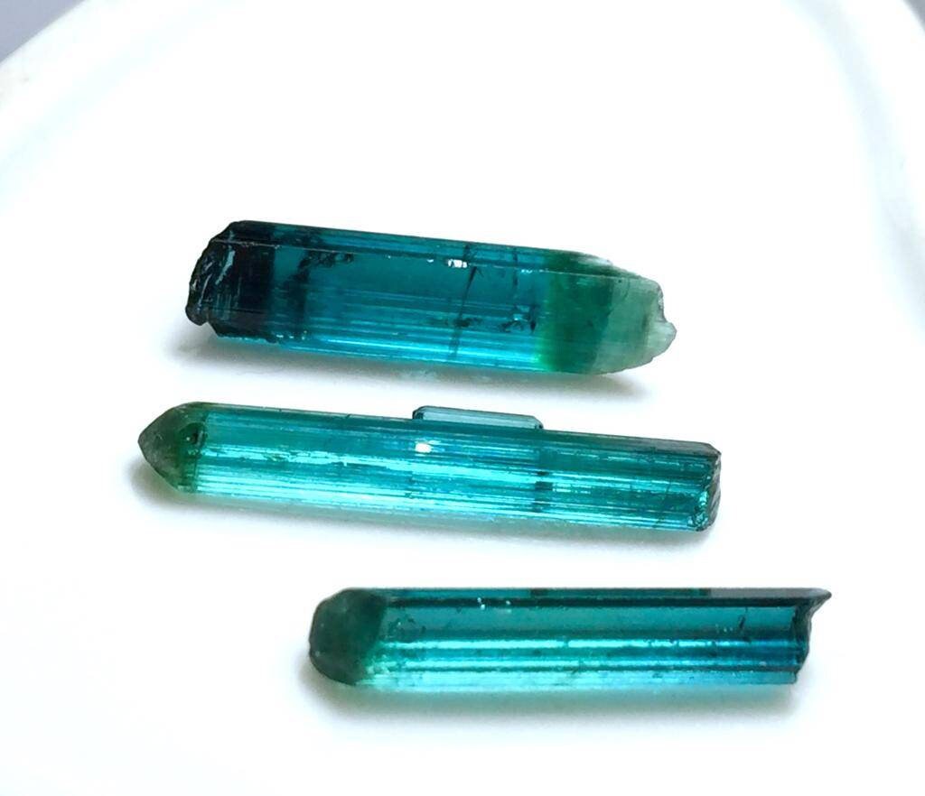 Neon Blue Tourmaline Crystals