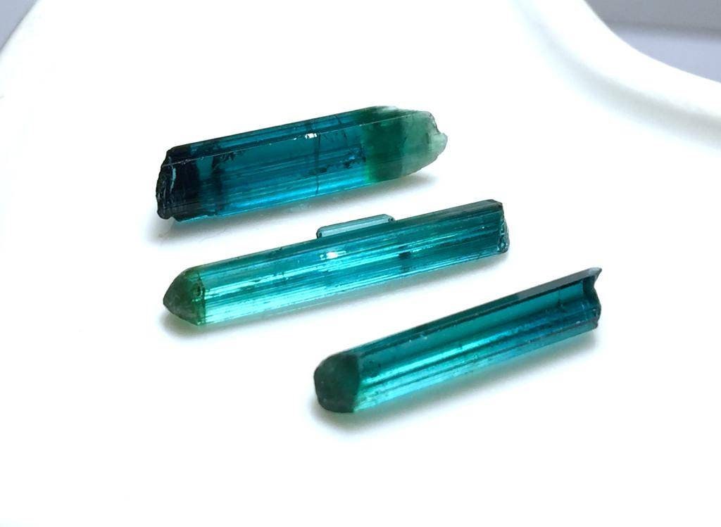Neon Blue Tourmaline Crystals