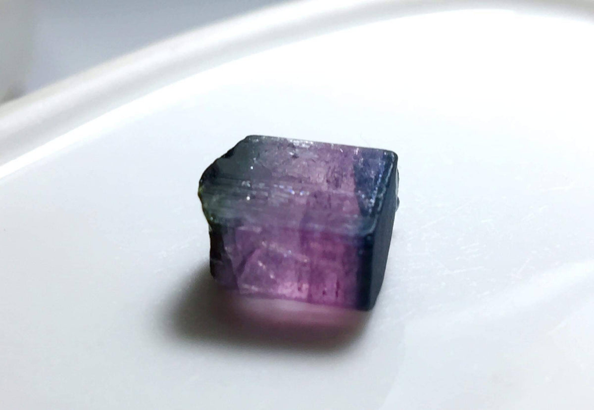 Bi Color Terminated Tourmaline Crystal