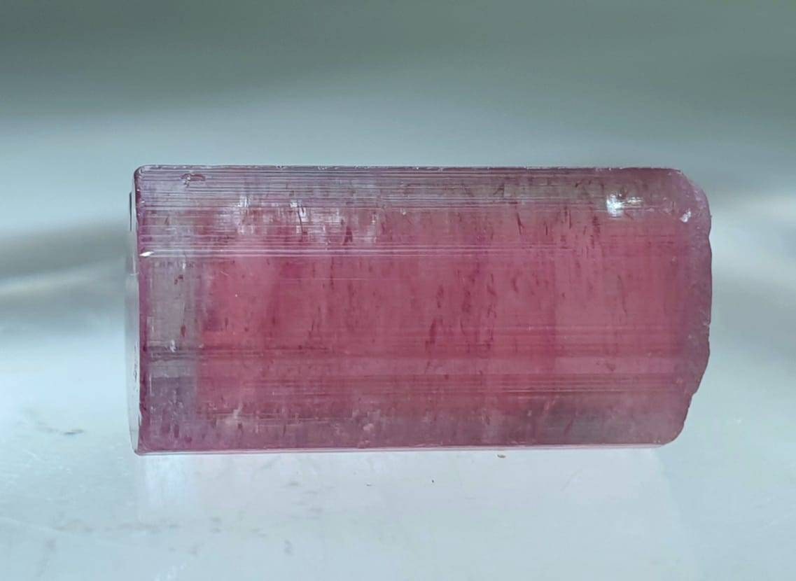 Bubble Pink Bi Color Tourmaline Crystal