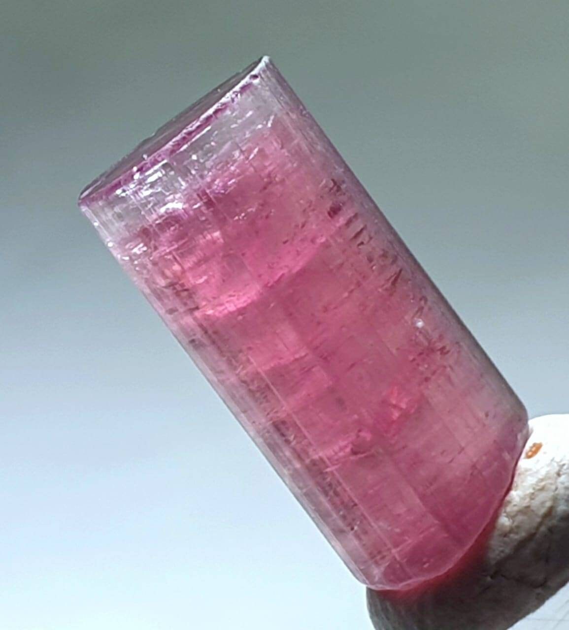 Bubble Pink Bi Color Tourmaline Crystal
