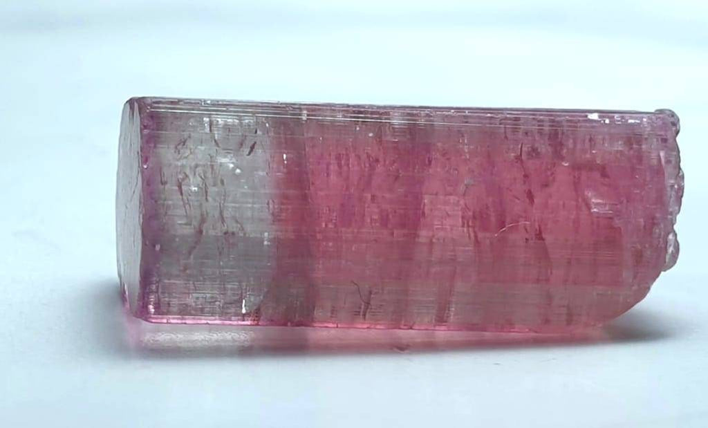 Bi Color Terminated Tourmaline Crystal