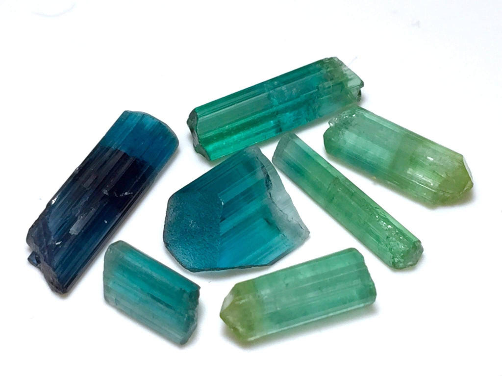 Multiple Color Terminated Tourmaline Crystals lot