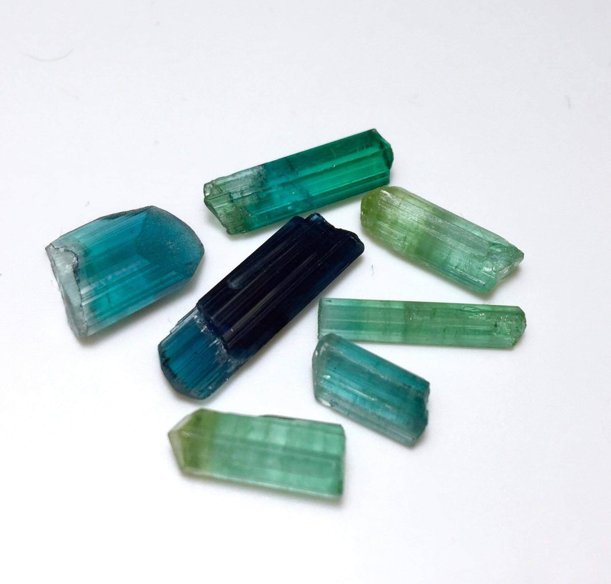 Multiple Color Terminated Tourmaline Crystals lot