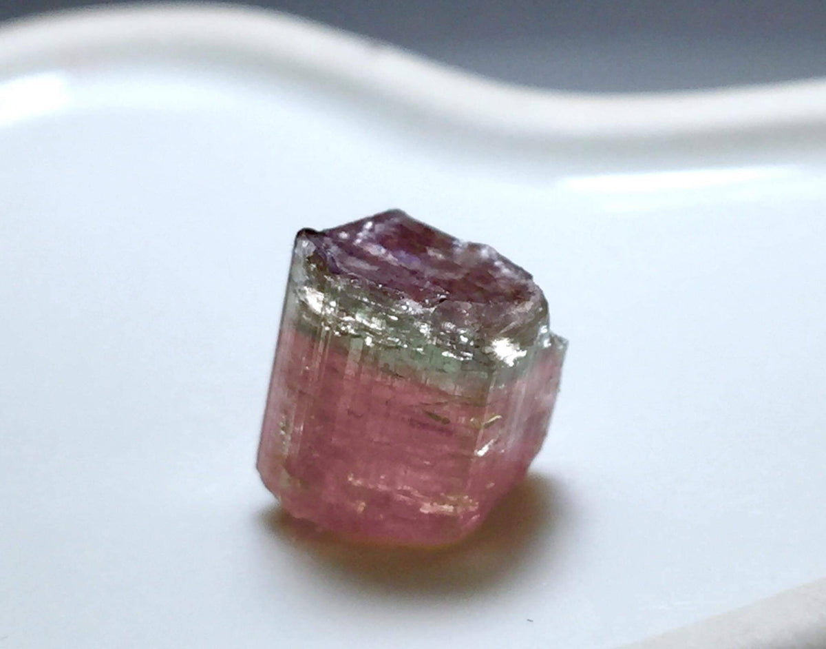 Bi Color Terminated Tourmaline Crystal