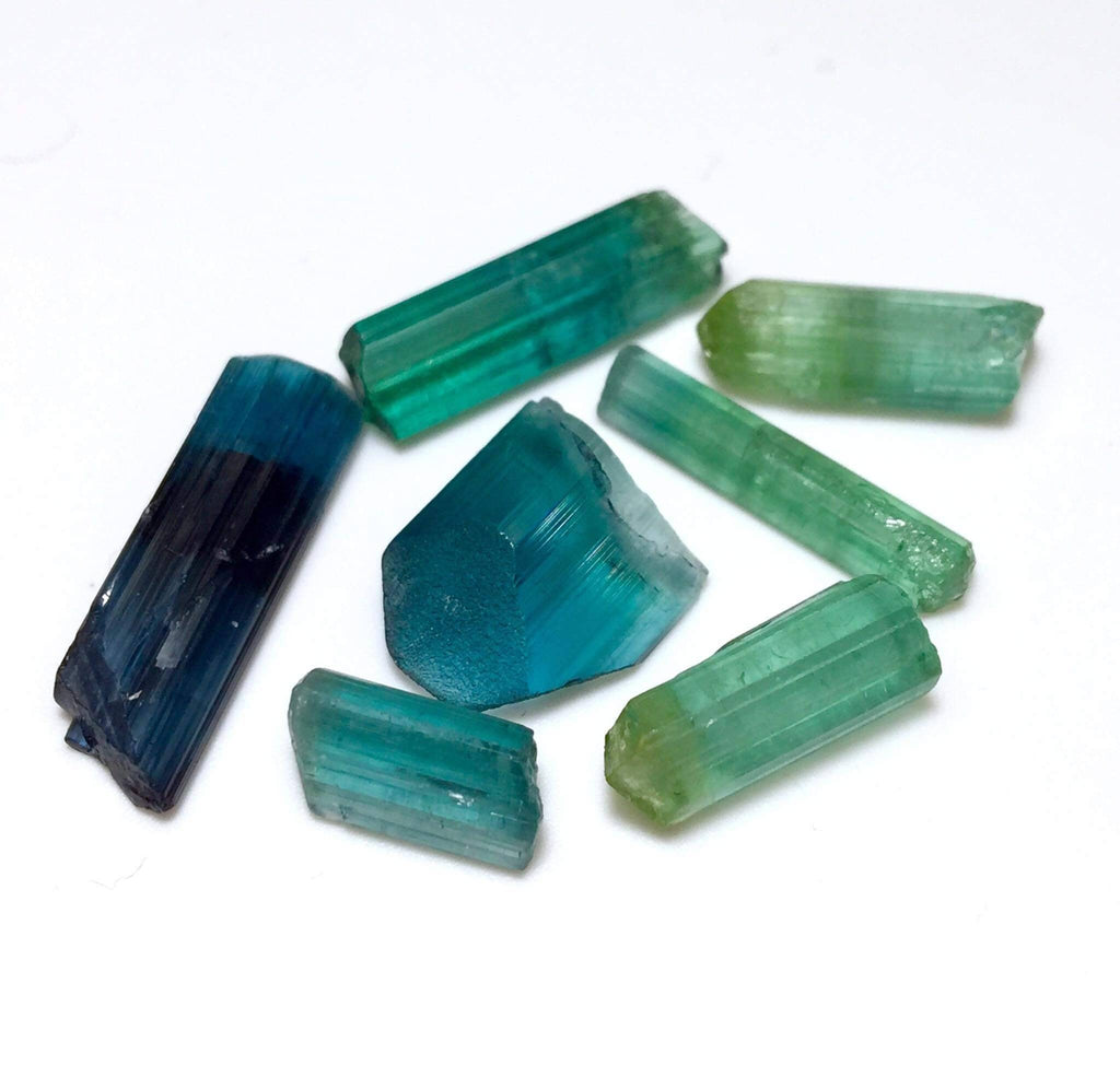 Multiple Color Terminated Tourmaline Crystals lot