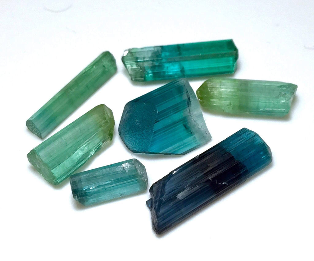 Multiple Color Terminated Tourmaline Crystals lot