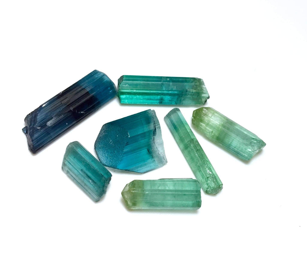 Multiple Color Terminated Tourmaline Crystals lot