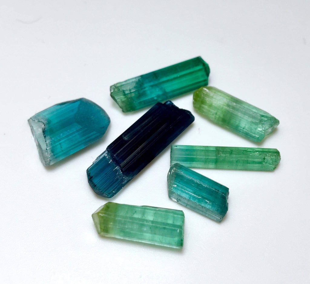 Multiple Color Terminated Tourmaline Crystals lot